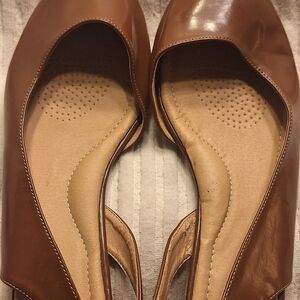 Comfortview Women's Tan Slingback Heels 10WW-never worn